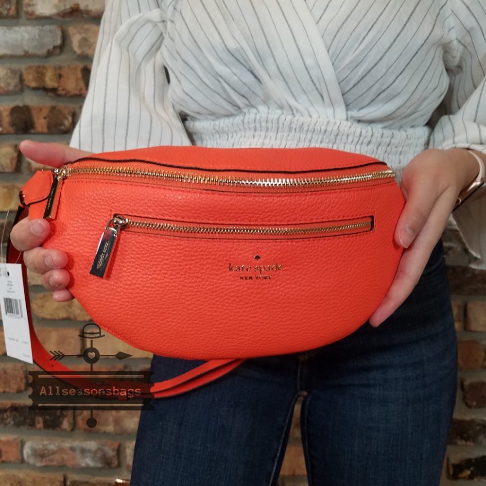 Kate Spade LEILA BELT Bag Coral Buds FANNY Belt - Picture 5 of 12